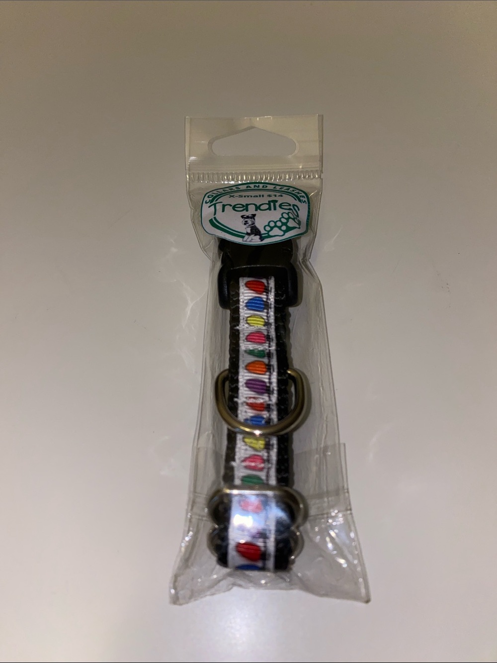 Trendies Dog Collar Christmas Lights Design XS